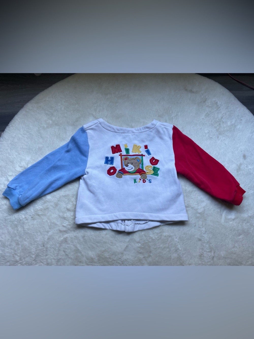 Mikihouse Kids Sweatshirt - Red Blue White